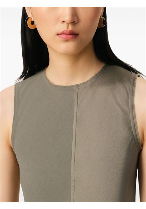 Abito lungo bicolore in grigio Ami paris - donna AMI PARIS | FDR366AC00140952